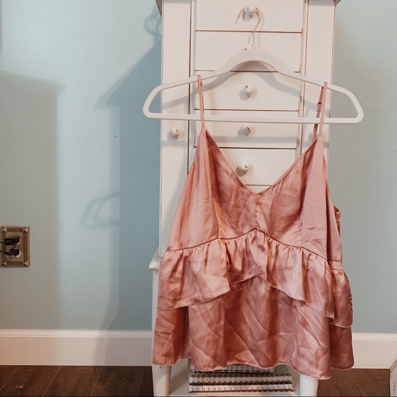 Anthropologie Tops - ☼ ANTHROPOLOGIE | silk ruffle cami ☼